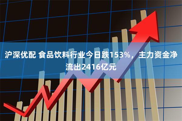 沪深优配 食品饮料行业今日跌153%，主力资金净流出2416亿元