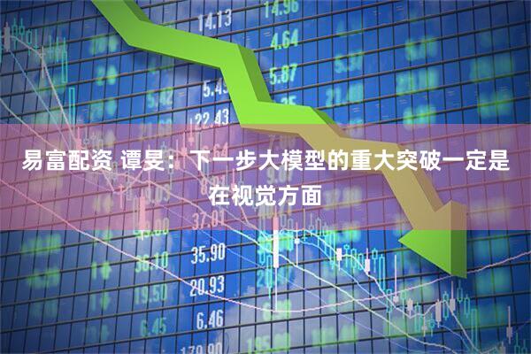 易富配资 谭旻:下一步大模型的重大突破一定是在视觉方面